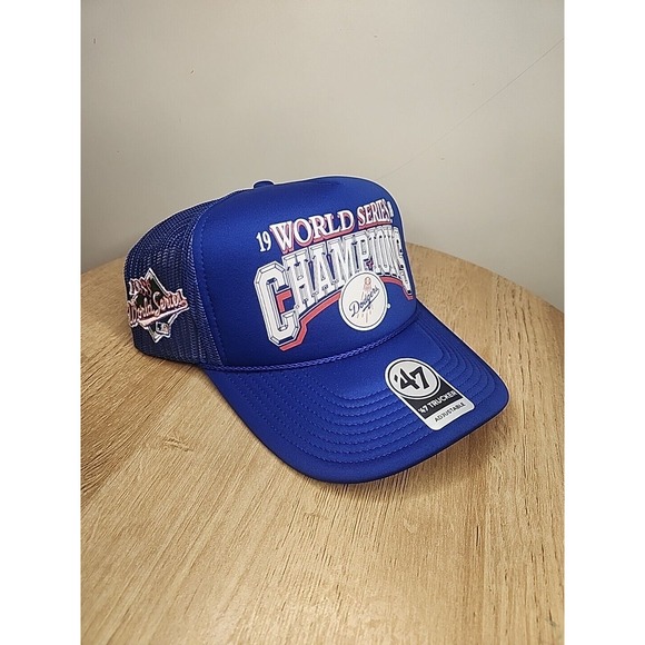 Los Angeles Dodgers '47 Trucker Hat New Mens Adjustable 1988 World Series (c2-1) - Picture 1 of 4